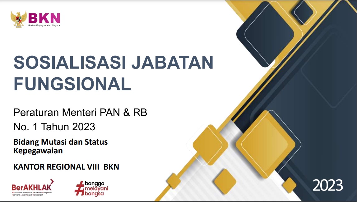 SOSIALISASI JABATAN FUNGSIONAL